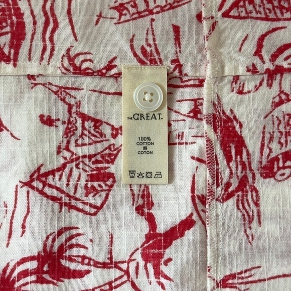 NWOT THE GREAT. Midi Sleeveless The Vacation Smocked Dress - Picture 7 of 7